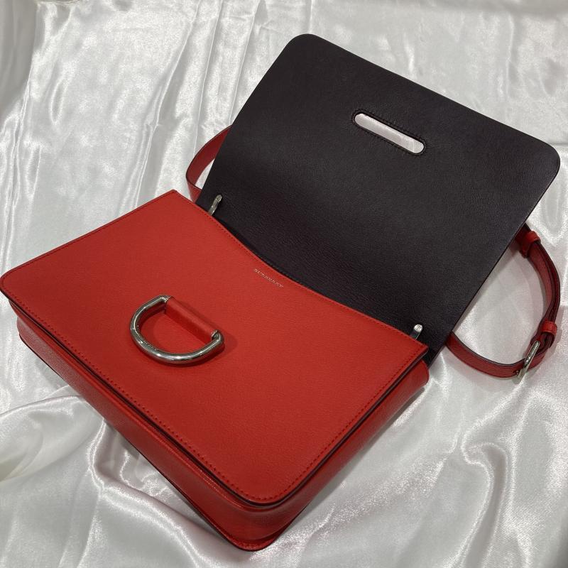 バーバリー BURBERRY レディース ショルダーバック レザー レッド D 