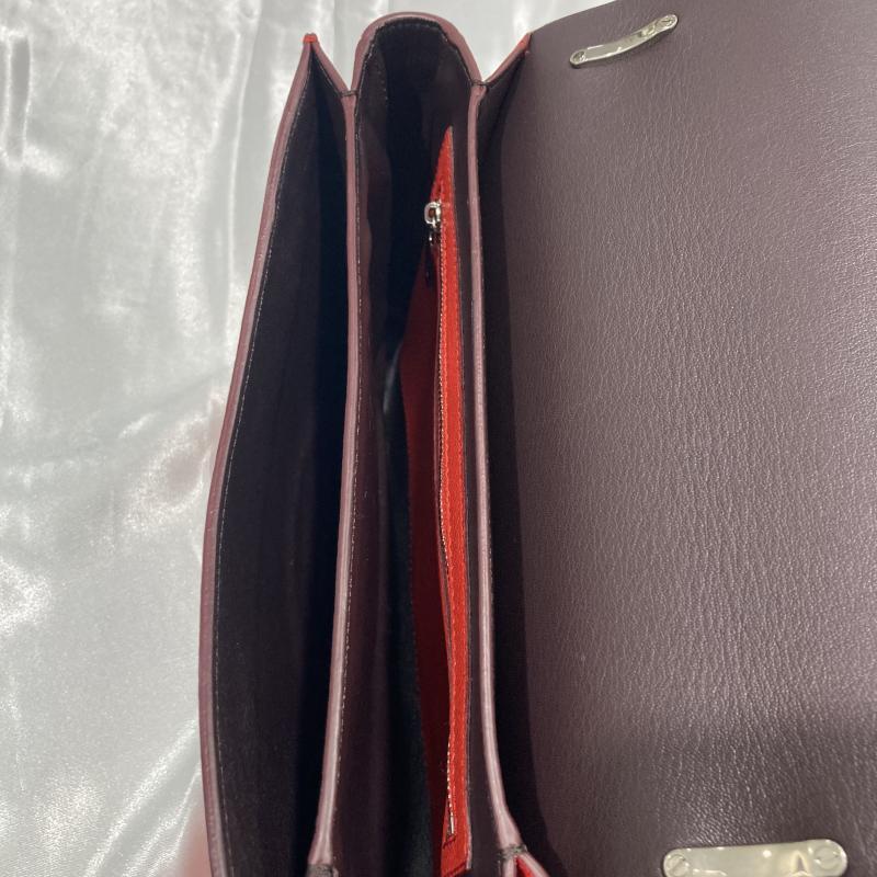 バーバリー BURBERRY レディース ショルダーバック レザー レッド D