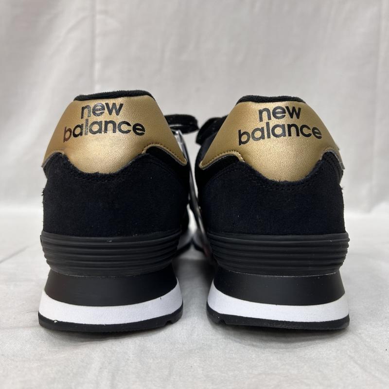 ニューバランス ML574UB2 スニーカーblack×gold US10/28cm WIDTH:D US