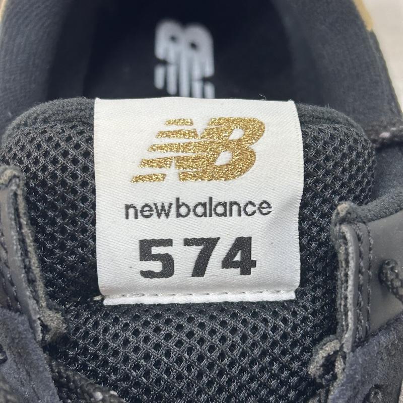 ニューバランス ML574UB2 スニーカーblack×gold US10/28cm WIDTH:D US
