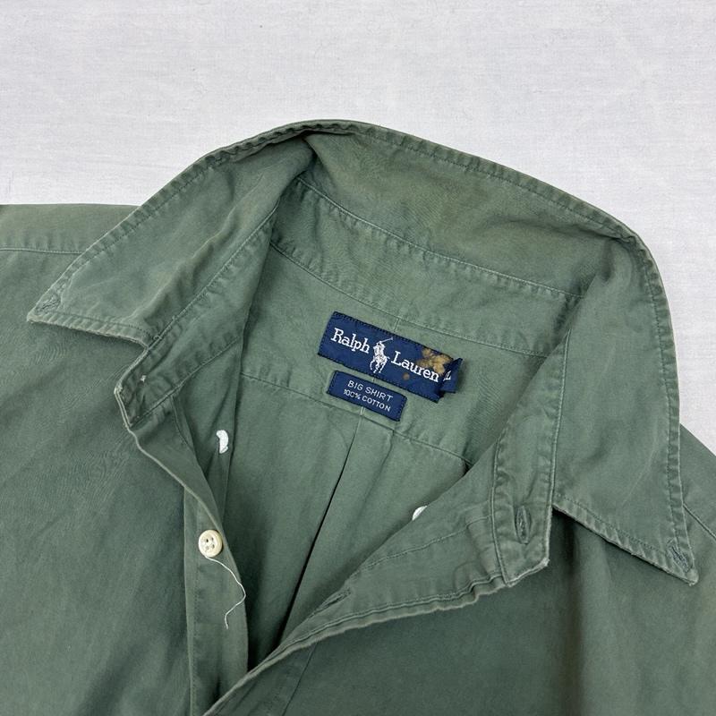 ラルフローレン 90年代 ビンテージ フィリピン製 BIG SHIRT ボタン