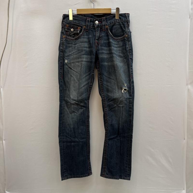 トゥルーレリジョン 859 STRAIGHT ダメージ加工 デニムパンツ 28インチ