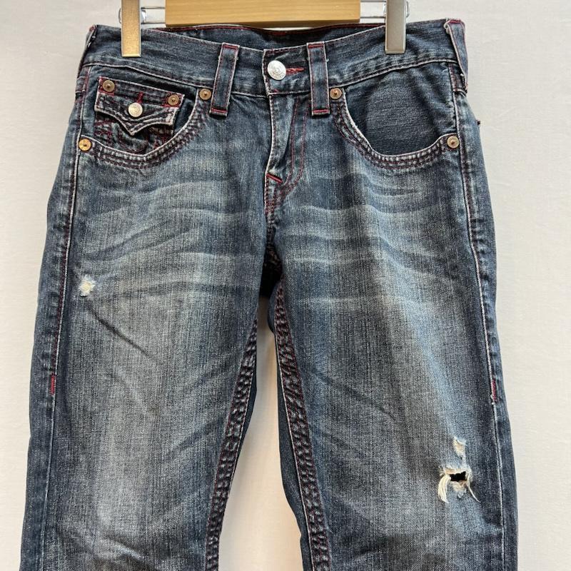 トゥルーレリジョン 859 STRAIGHT ダメージ加工 デニムパンツ 28インチ