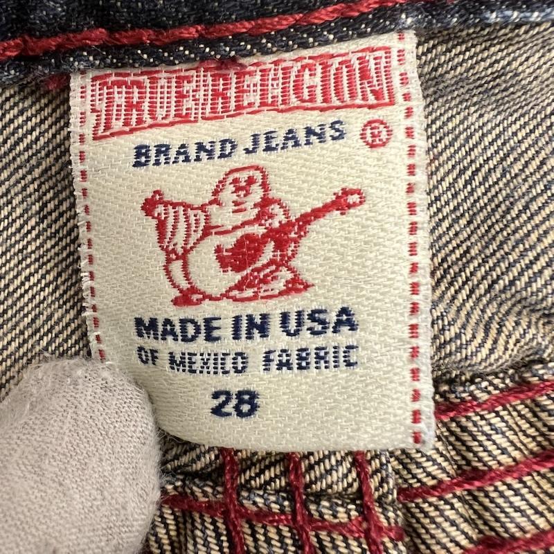 トゥルーレリジョン 859 STRAIGHT ダメージ加工 デニムパンツ 28インチ