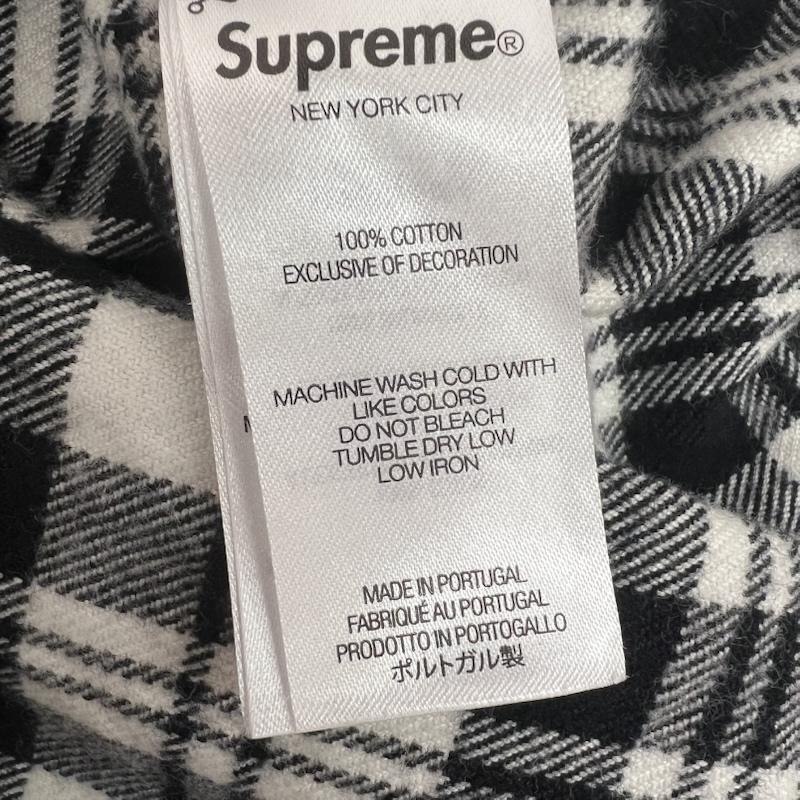 シュプリーム 25FW Plaid Flannel Shirt クラシックロゴ チェック
