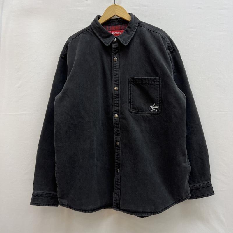 トップス Supreme Quilted Lined Denim Snap Shirt Supreme Quilted Lined Denim Snap Shirt Black Sサイズ｜Yahoo!フリマ