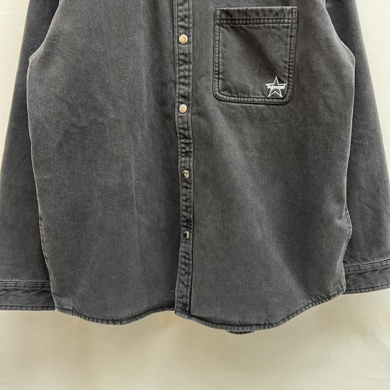 シュプリーム 25FW Quilted Lined Denim Snap Shirt チェック
