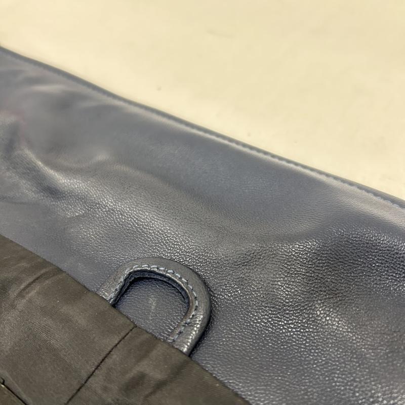 USED古着 SCHAFFEN シャッフェン 革ジャン ラムレザー ネイビー