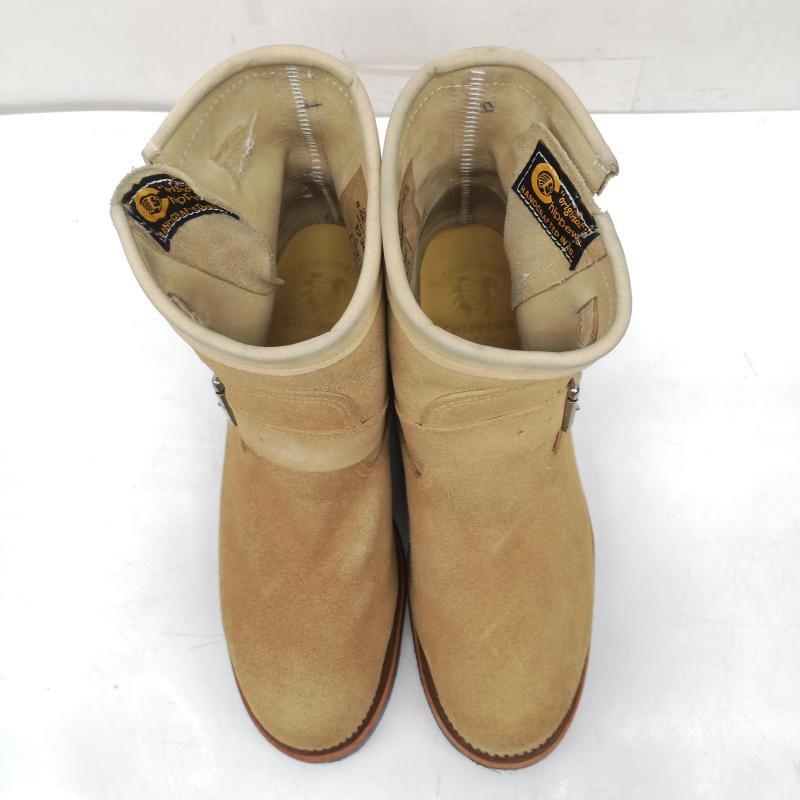 チペワ 1901M56 ショート エンジニア 7インチ ハイト サンド スエード