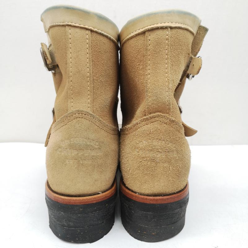 チペワ 1901M56 ショート エンジニア 7インチ ハイト サンド スエード
