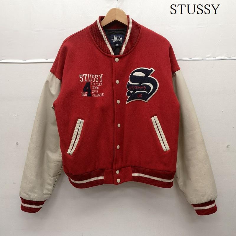 ジャケット・アウター STUSSY big4 90's old Stussy BIG 4 Varsity Jacket