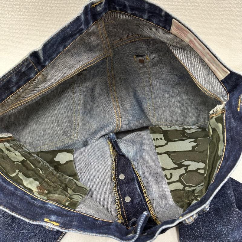 EVISU エヴィス No.2 LOT2005 デニムパンツ　カモメプリント エヴィス 2000 No.2 カモメ プリント レギュラー セルビッチ デニム