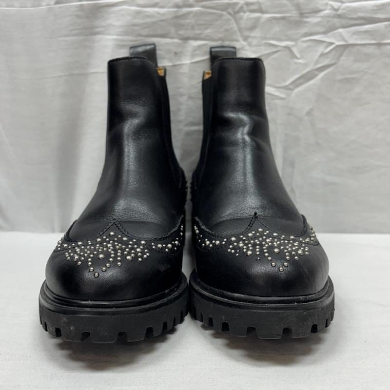 ベリーニ イタリア製 スタッズ デザイン ウイングチップ サイドゴア