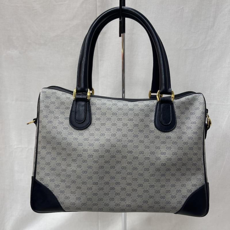 GUCCI グッチ オールドグッチ ミニボストン ハンドバッグ GGロゴ Gucci GG柄ミニボストンバッグ ハンドバッグ オールドグッチ