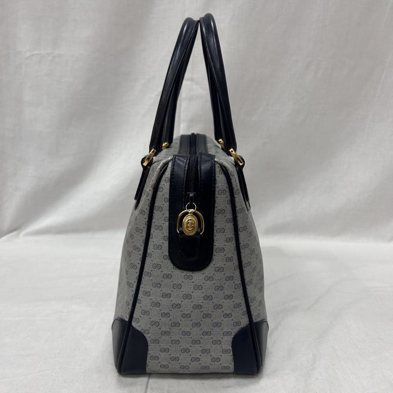 美品 極希少！Gucci GG柄 ミニボストンバッグ ハンドバッグオールドグッチ Gucci GG柄ミニボストンバッグ ハンドバッグ オールドグッチ