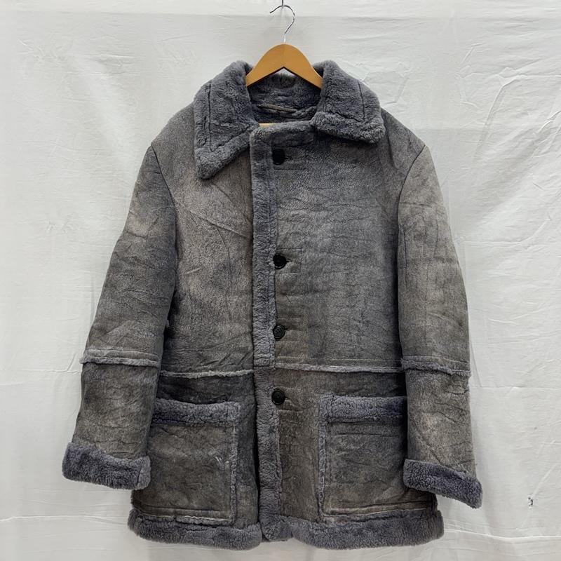 古着 Zywieckie Zaktady Futrzarski リアル レザー ムートン コート