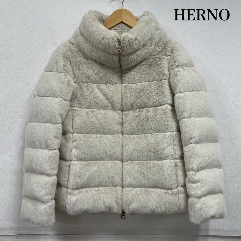 Herno ダウンジャケット 44 ヘルノ エコ ファー ダウン ジャケット イタリア製 44 50150308