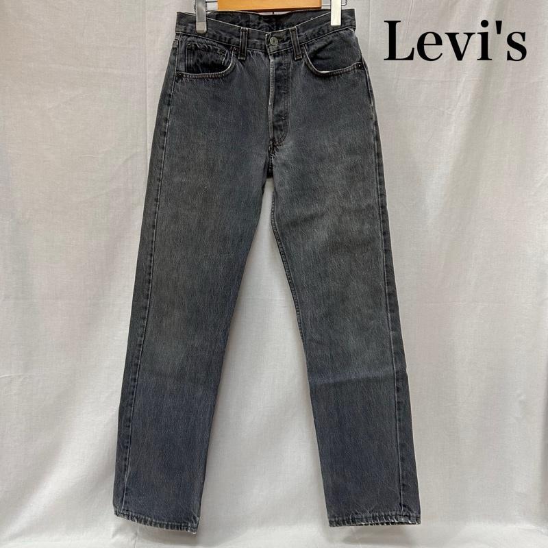 リーバイス USA製 80s 86年製 501 ボタン裏653 W29L32 グレー ボタン