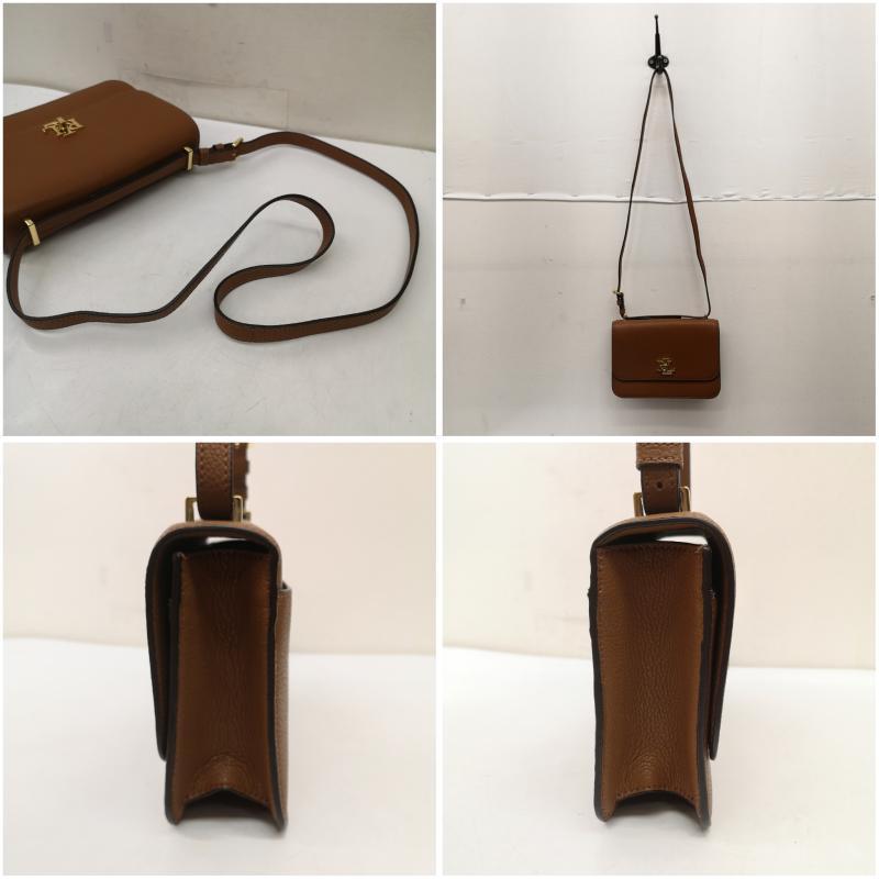 ローレンラルフローレン LRL レザー ショルダー バッグ ゴールド 金具