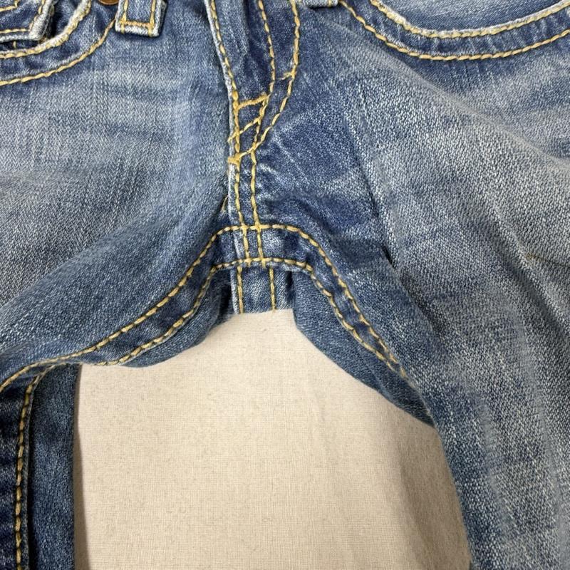 トゥルーレリジョン RAINBOW JOEY フレア デニム パンツ ダメージ加工