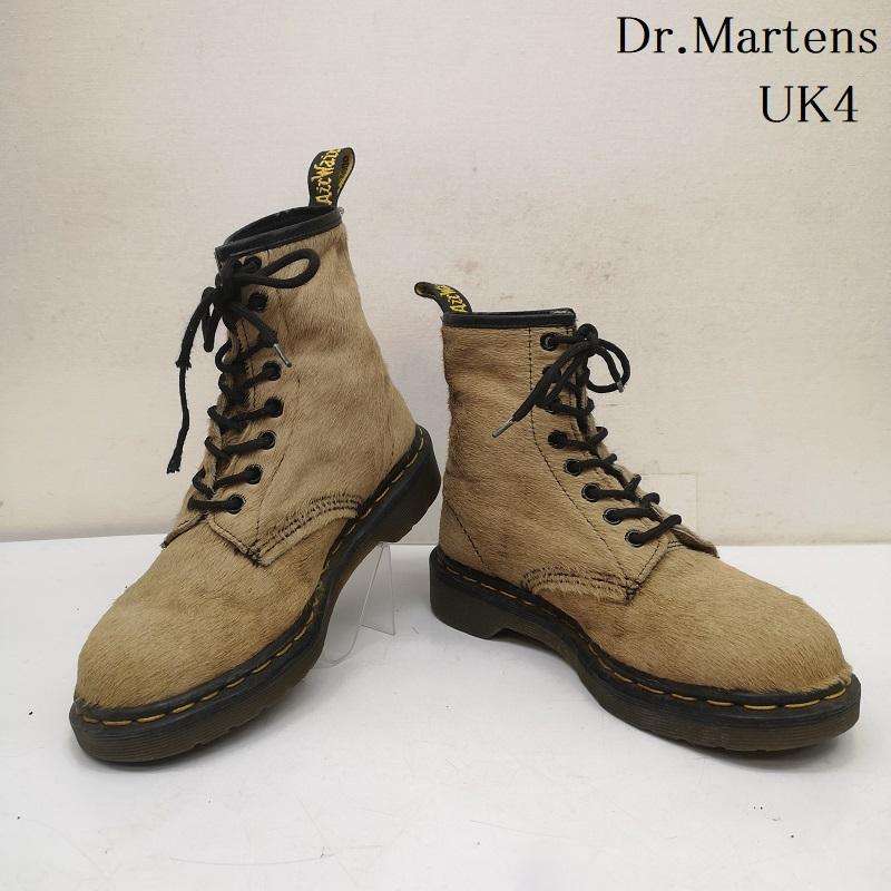 ハラコ　ドクターマーチン　 ワークブーツ ドクターマーチン 8ホール ハラコ レースアップ ブーツ イングランド製