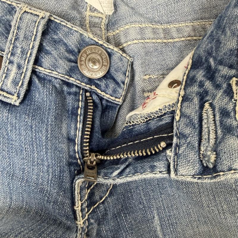 トゥルーレリジョン JOEY BIG T 04544 フレア デニム パンツ ダメージ