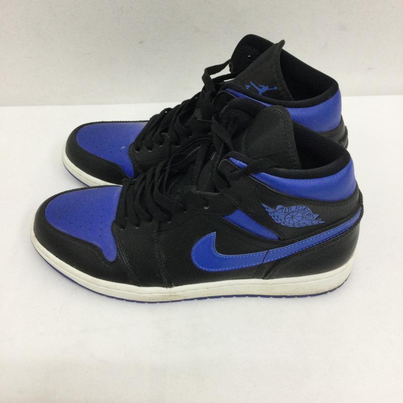 ナイキ NIKE AIR JORDAN 1 MID BLACK HYPER ROYAL-WHITE 554724-068 