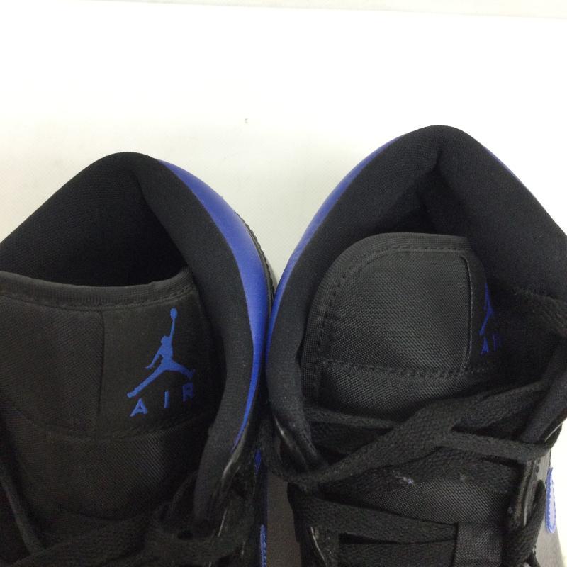 ナイキ NIKE AIR JORDAN 1 MID BLACK HYPER ROYAL-WHITE 554724-068