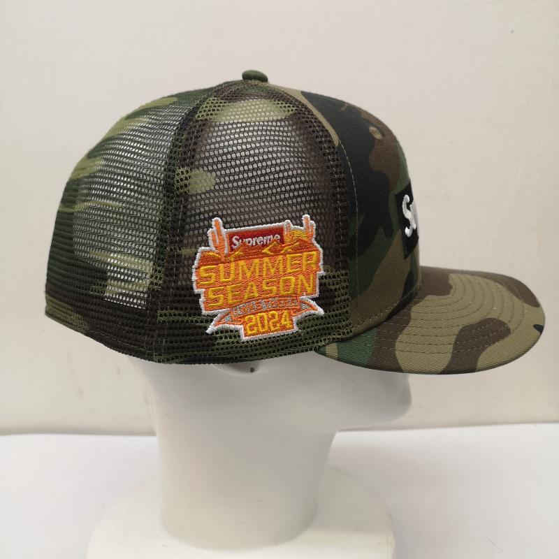 シュプリーム 24SS Box Logo Mesh Back New Era Woodland Camo
