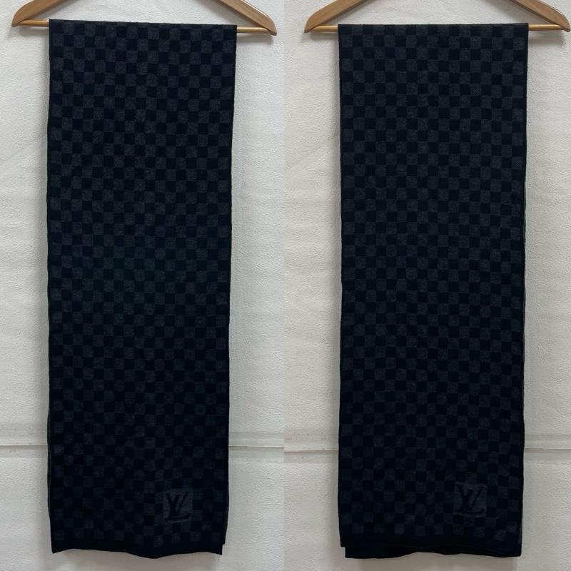 ルイヴィトン ダミエ グラフィット マフラー ウール イタリア製 LV