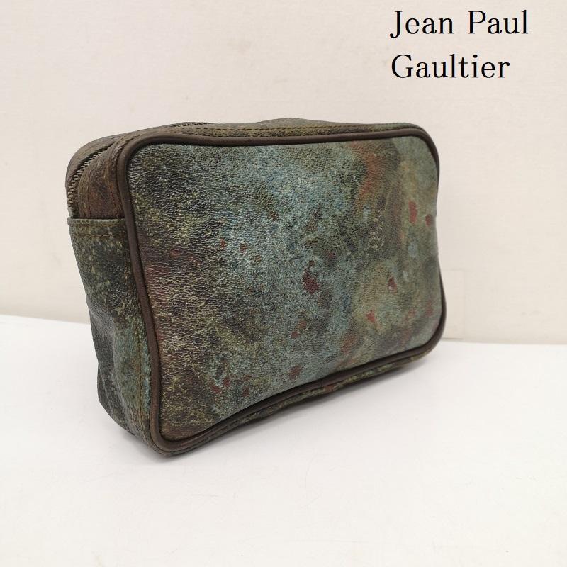 ジャンポールゴルチエ GAULTEIR Vサイバー 玉虫　ポーチ ミニバッグ Jean Paul GAULTIER Vサイバー ミニバッグ ジャンポールゴルチエ