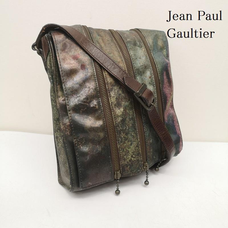 ジャンポールゴルチエ 90s Vサイバー 多重 分解 ジップ ショルダー