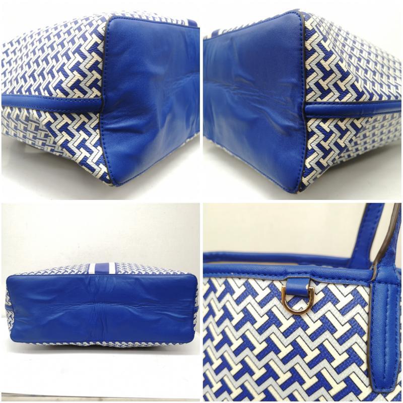 トリーバーチ ジェミニリンク 幾何学模様 PVC トートバッグ - 50151204