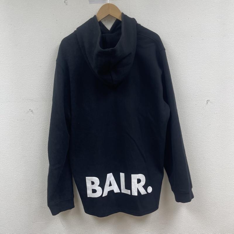 古着 BALR ボーラー BIG LOGO HOODIE サイド ジップ ロゴ パーカー XL