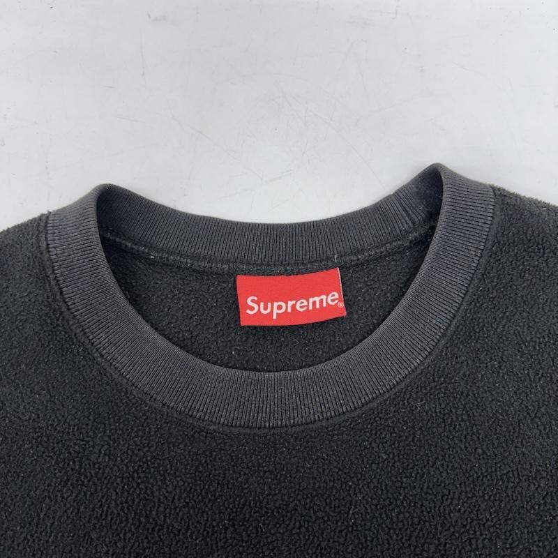 シュプリーム Polartec Small Box Crewneck ロゴ 刺繍 フリース