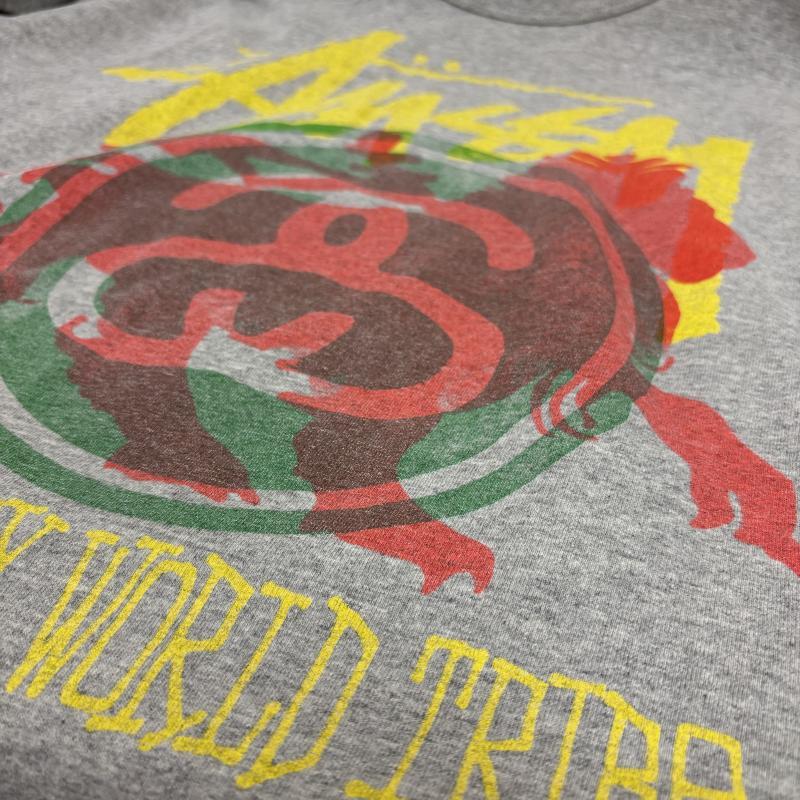 ステューシー ロンT WORLDTRIBE ライオン グラフィックプリント 90s 