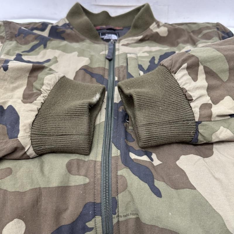 ザノースフェイス Q THREE JACKET MA-1 中綿 ジャケット カモフラ