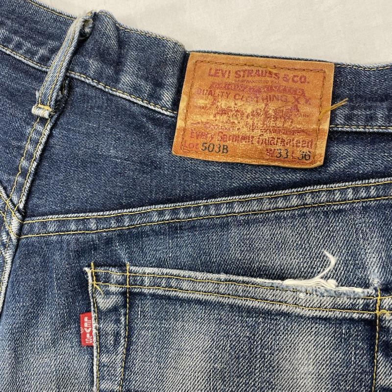 リーバイス 503B W33 L36 ビッグE 赤耳 セルビッチ 日本製 J09 ボタン