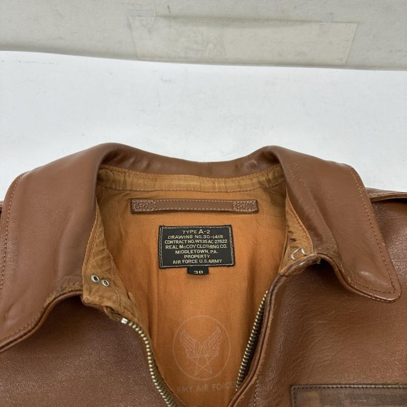 ザリアルマッコイズ A-2 フライト レザー ジャケット ARMY AIR FORCES 38 50151449 50151449の画像