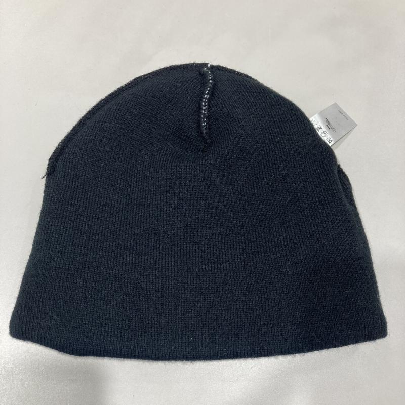 シュプリーム ビーニー ニット帽 ビックロゴ アクリル100% ブラック