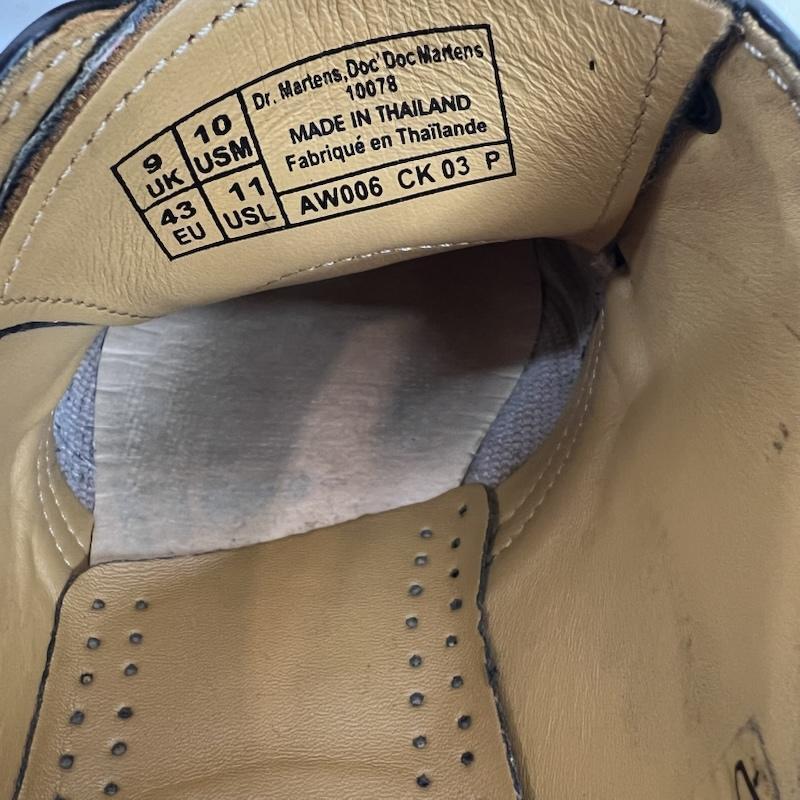 ドクターマーチン 10078 3EYE SHOE 3ホール レザー シューズ UK：9