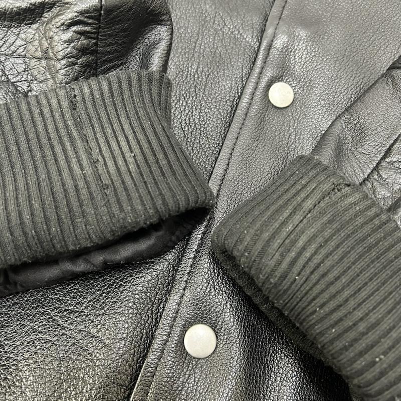ZARA（ザラ） オールレザースタジャン black US:XL XL 50151755
