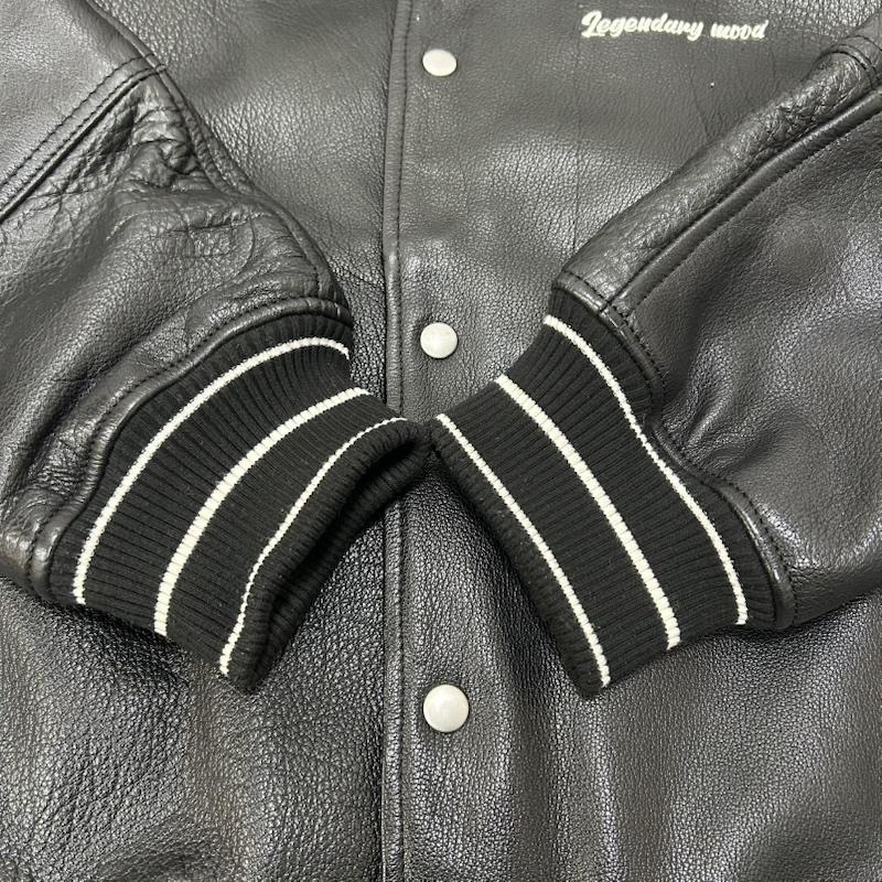 ZARA（ザラ） オールレザースタジャン black US:XL XL 50151755