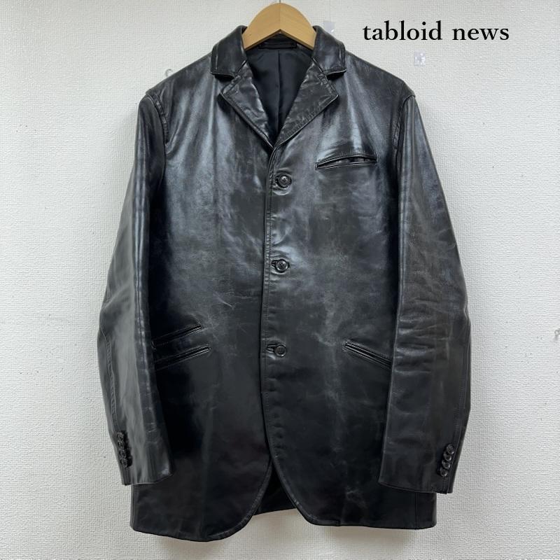 タブロイドニュース　馬革　ホースハイド　テーラードジャケット タブロイドニュース 馬革 ホースハイド レザー テーラード ジャケット