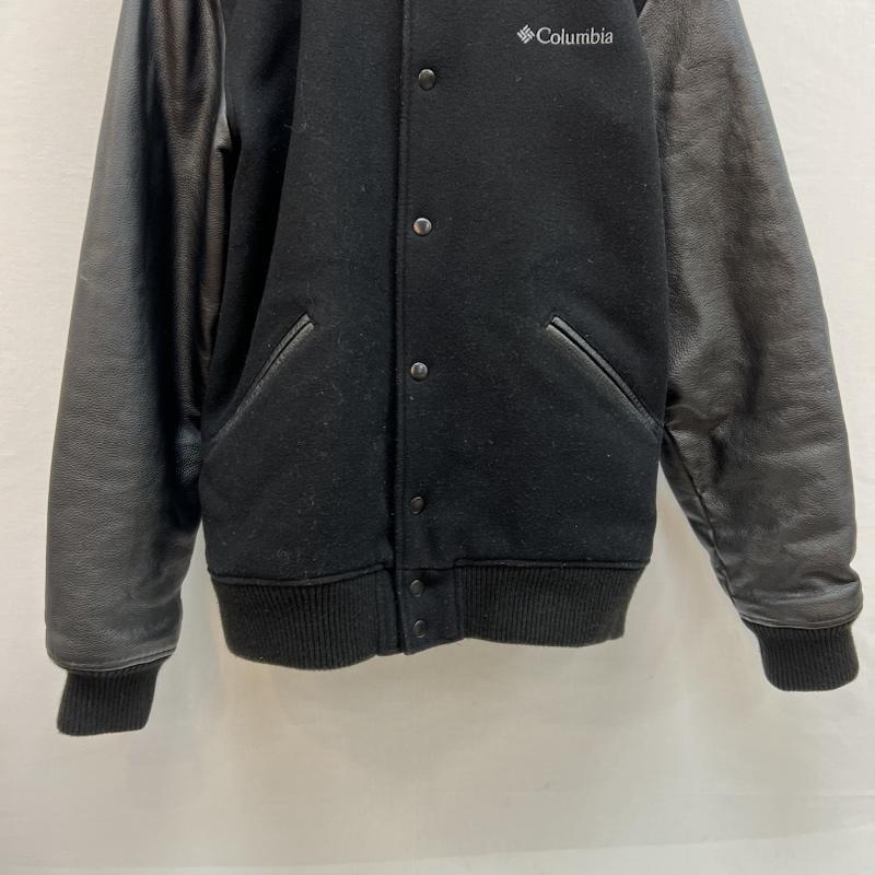 BEAMS ビームス 羊革 ラムレザー × メルトンウール 袖革スタジャン L