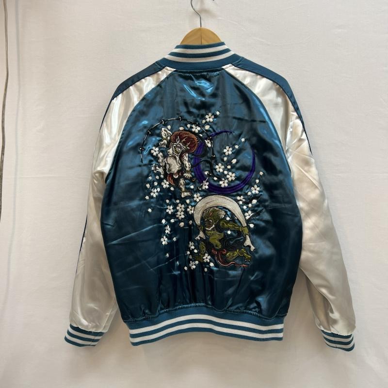 古着 一心如鏡 風神 雷神 和柄 刺繍 スカジャン L 50151841 : Classica