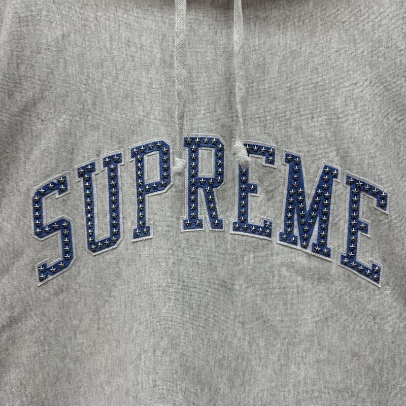 シュプリーム 22ss Stars Arc Hooded Sweatshirt スター スタッズ ロゴ