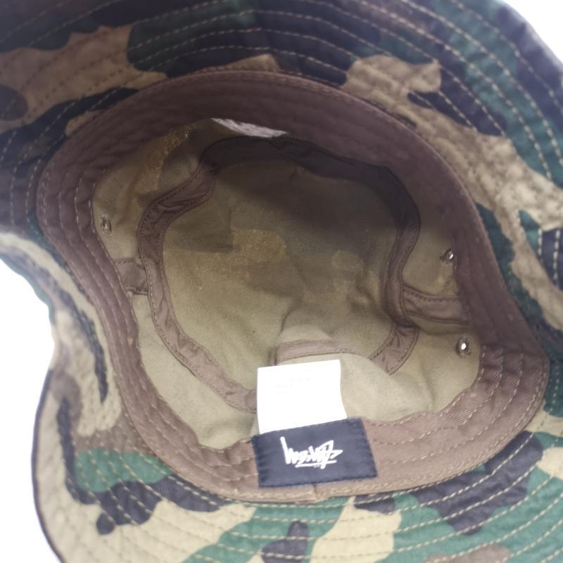 ステューシー ストック ロゴ 刺〓 迷彩 バケット ハット キッズ 子供