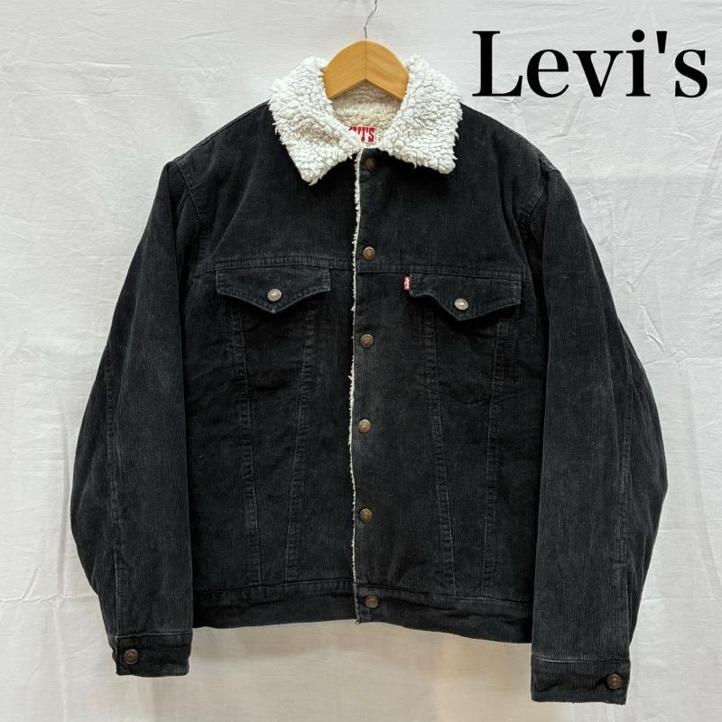 リーバイス 80s USA製 ブラック コーデュロイ 裏ボア シェルパ