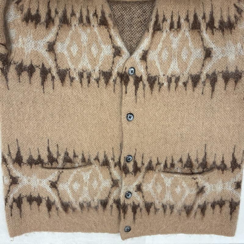 シュプリーム 22AW Abstract Stripe Cardigan モヘア カーディガン S